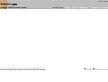 Tablet Screenshot of planforum.ch